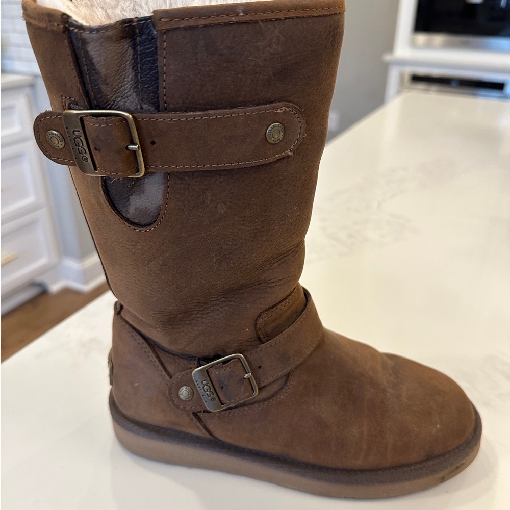 Ugg Brown Buckle Boots Size 6